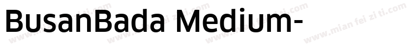 BusanBada Medium字体转换
